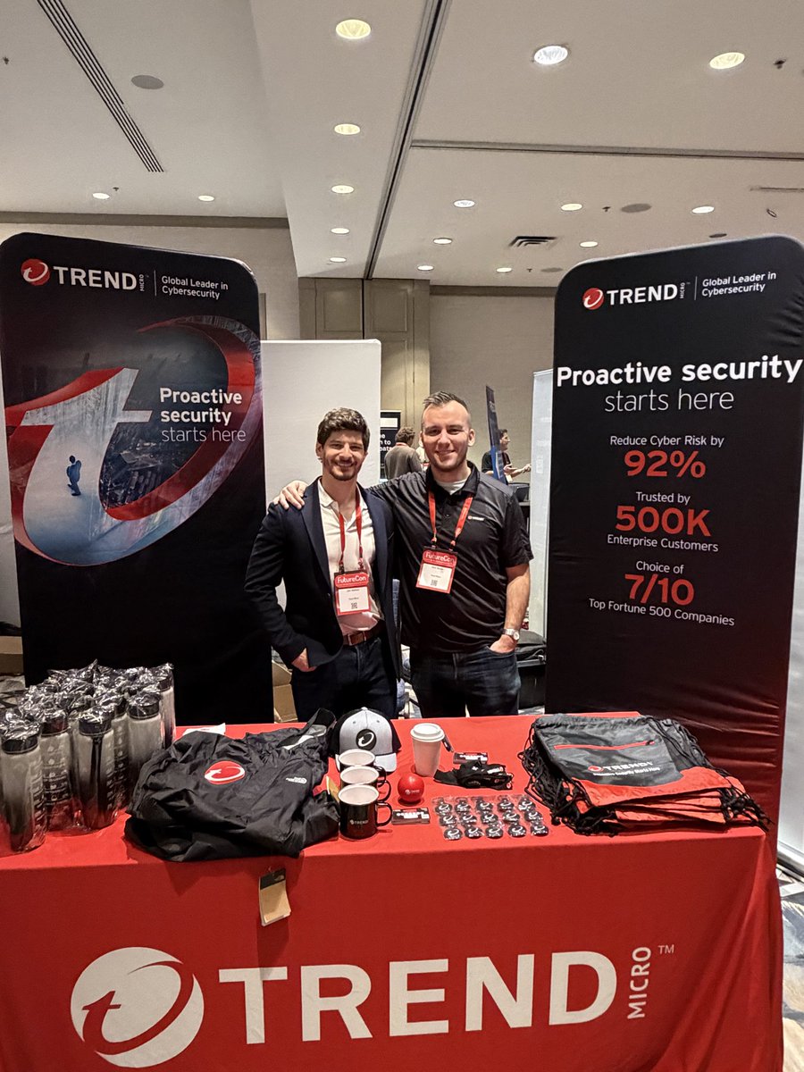 AdamJTrendMicro's tweet image. Excited to be here at @FutureConHQ #Boston representing @TrendMicro !
Looking forward to connecting with security leaders, talking all things CREM, AI-driven defense, and how we’re helping organizations stay ahead of today’s threats.

#ProactiveSecurity #AI #cybersecurity