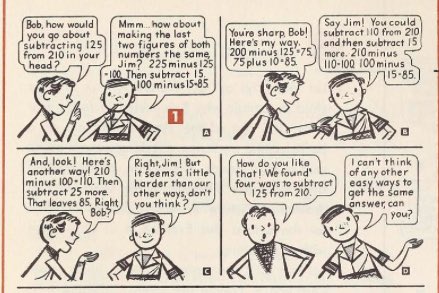 mathillustrated's tweet image. Radical math methods of the 1950’s. Look! The students were not confused by multiple methods. 😃 #iTeachMath