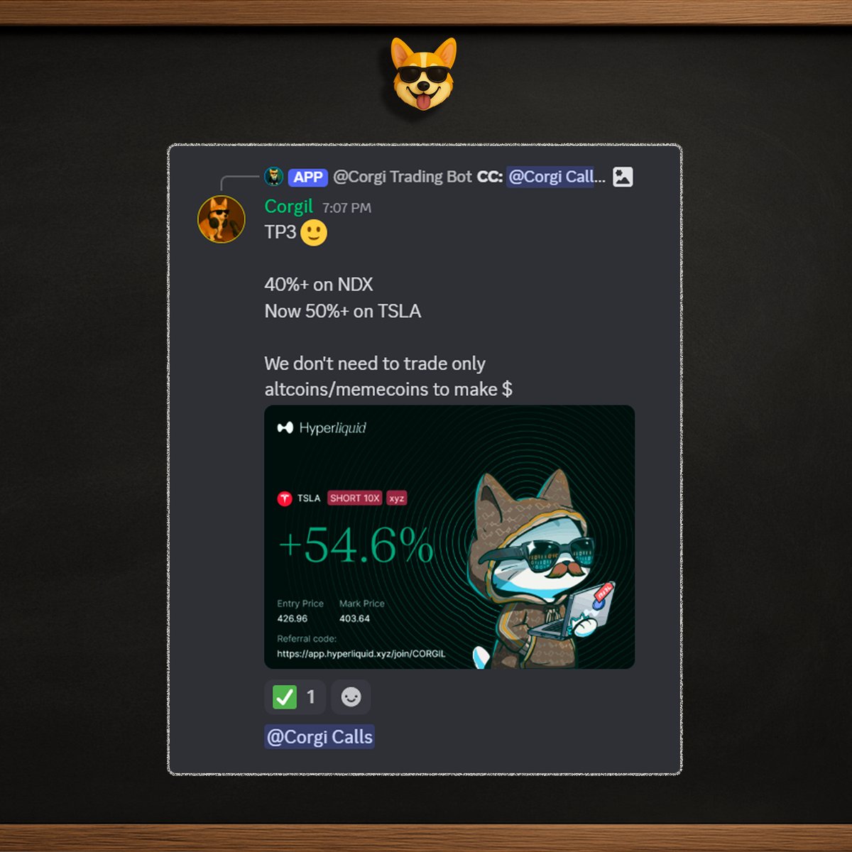 CorgiCalls's tweet image. Everyone crying about charts, meanwhile @Corgil is over here cooking equities

#NDX, now #TSLA +54%…

You don’t need memecoins when stocks are paying rent

👉 whop.com/corgi-calls