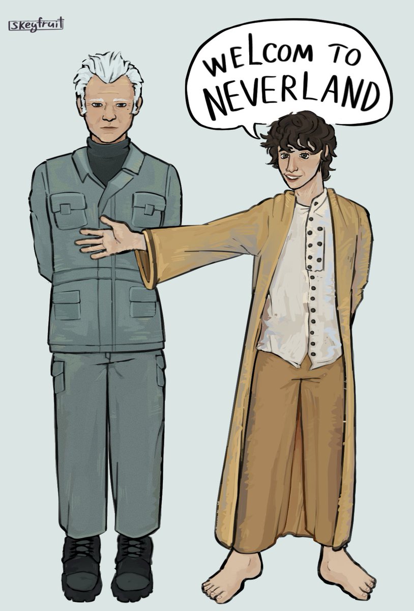 SKEYFRUIT's tweet photo. Boy Kavalier in a mantle and Kirsh 
#Alienearth https://t.co/cYJtFdTGdh