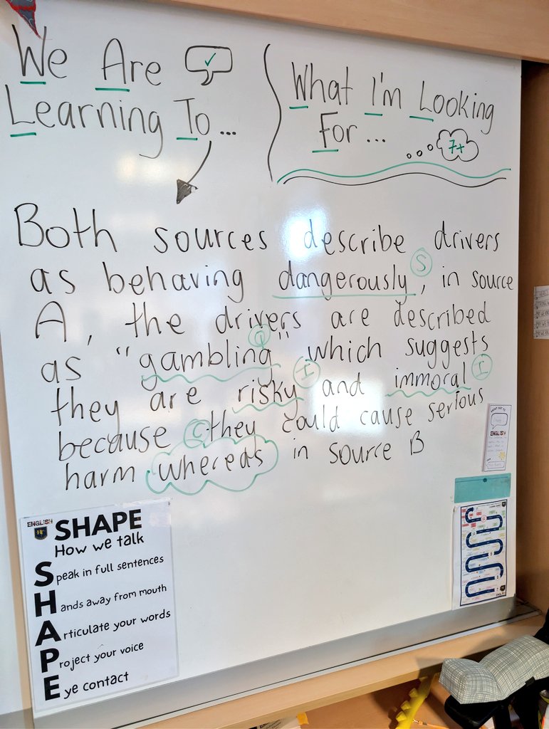 SecondaryEng's tweet image. Lang 2, question 2: what it looks like in a classroom 🪜🧠 #aqalanguage #gcseenglish #teamenglish