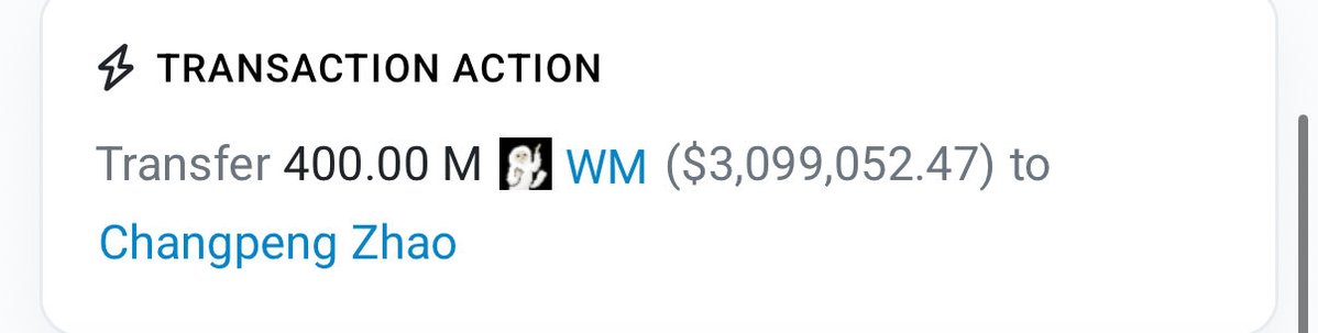 whitemonkeyfun's tweet image. We’re fully ready for #Binance Blockchain Week!

@cz_binance Hoping to grab a selfie with you and tell you face-to-face that you’re holding 40% &quot;$3m&quot; of $WM .. Wen burn ser?🐒

bscscan.com/tx/0xb5628027e…