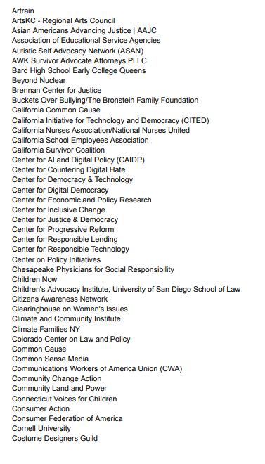 tombibbys's tweet image. Over 250 orgs have urged Senate leaders to oppose the proposed ban on state AI regulation: