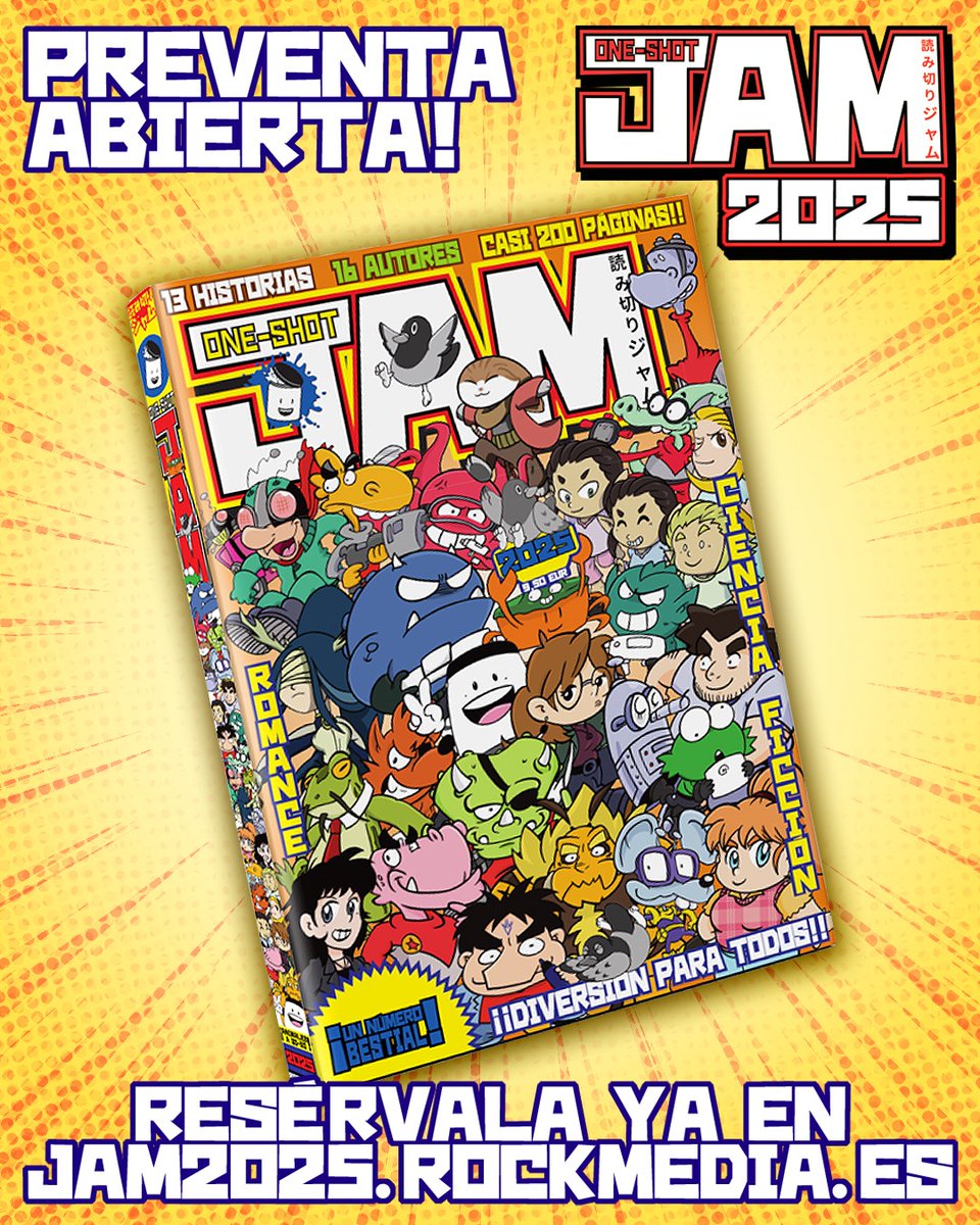 OneshotJam's tweet image. Como cada año, se acercan las fechas del @MANGAbcn, y ya sabéis qué quiere decir eso... ¡Que empezamos a presentar las historias que podéis encontrar en el nuevo número de la One-Shot JAM, la octava entrega de esta ineludible cita anual con las mejores viñetas! 👇👇👇