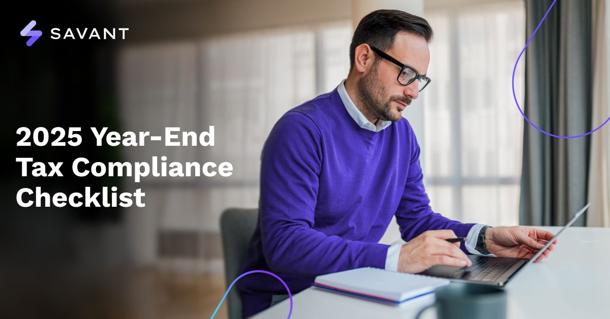 savantlabsinc's tweet image. As the calendar turns, tax compliance moves into high gear &amp;amp; the cost of missed steps grows. 

Our checklist helps tie off loose ends, document deductions, reconcile accounts, &amp;amp; more.

👉 Checklist: buff.ly/PofzSrk 

#TaxCompliance #AnalyticsAutomation #AuditReadiness