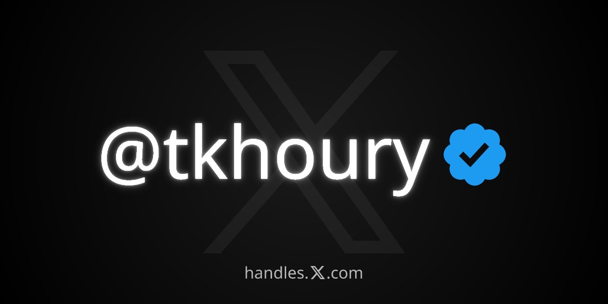 Tim Khoury tweet media