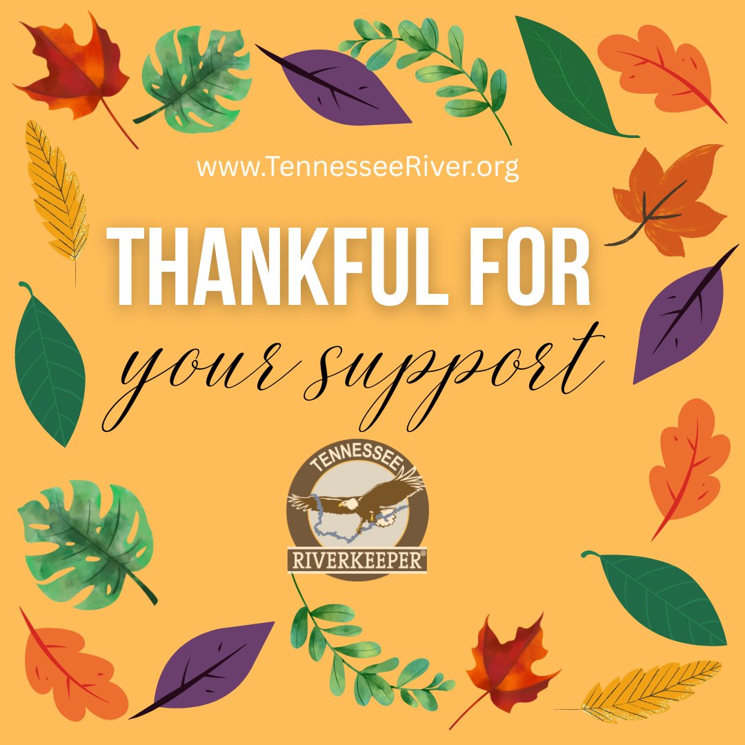 Thank y'all for supporting nonprofit Tennessee Riverkeeper!