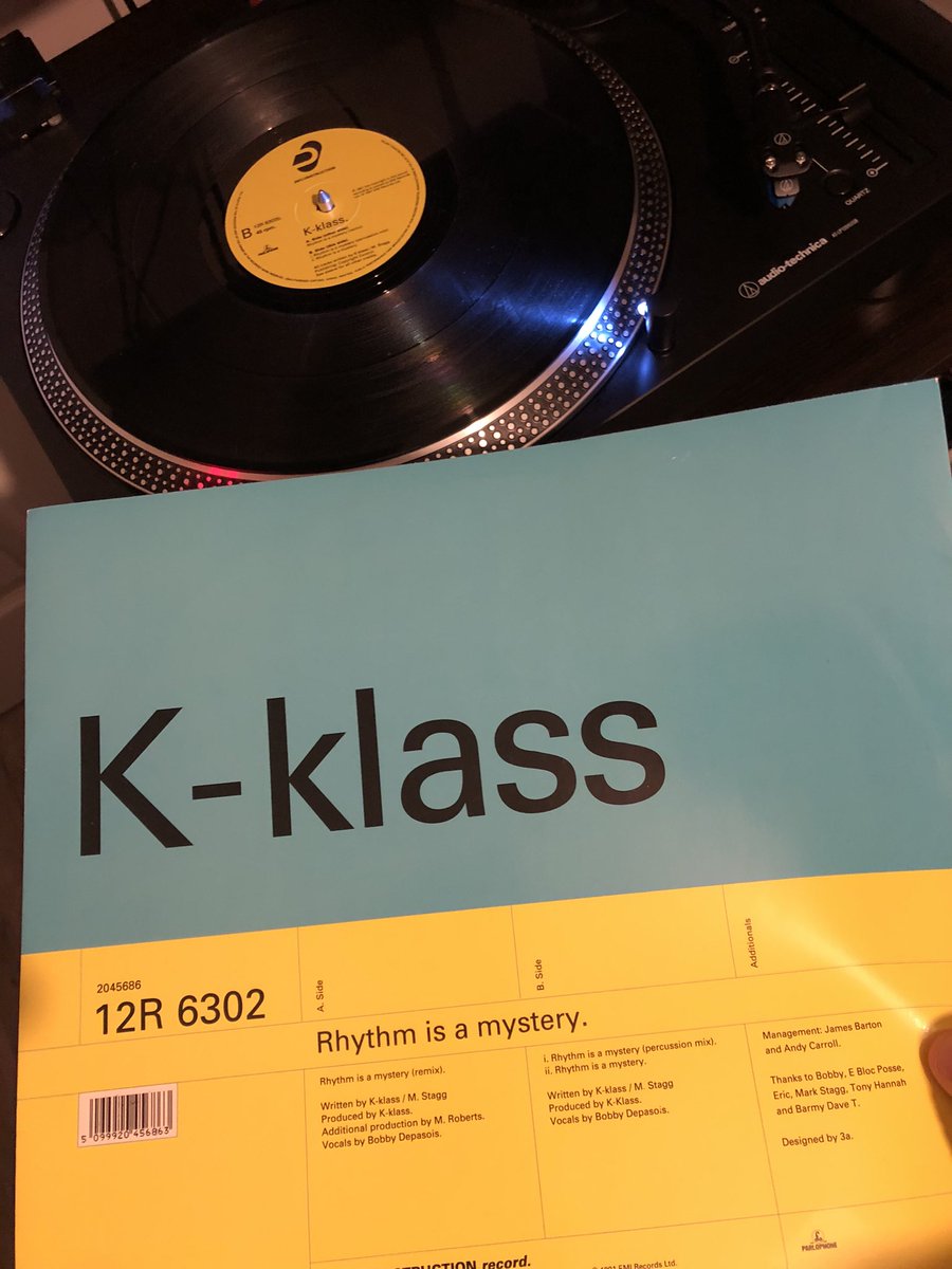 andrewgreatorex's tweet image. K-Klass - Rhythm Is A Mystery released in 1991 on Deconstruction. #kklass #rhythmisamystery #deconstruction #music #vinyl #records #record #recordcollection #musicyougrewupwith  
#musicyougrewupon