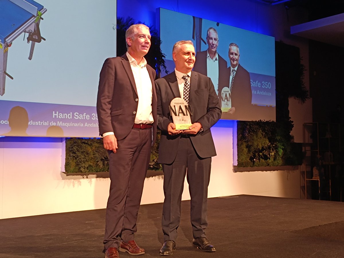 🏆 Ganador en la categoría Maquinaria y equipos para la construcción: Hand Safe 350 de Sociedad Industrial de Maquinaria Andaluza #PremiosNAN2025