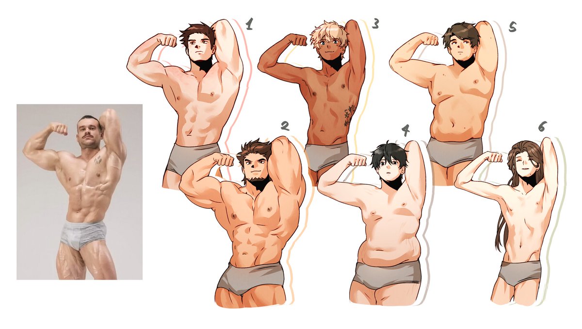 NGreentail's tweet image. 1 reference, 6 bodytypes