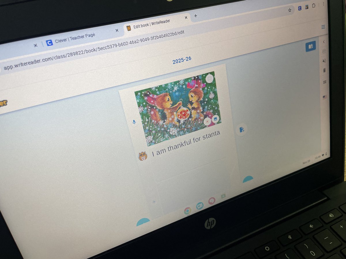 TraciPiltz's tweet image. 2nd graders used @WriteReaderApp to create books sharing what they’re thankful for. 🍂 🧡 Love how simple this platform is and how it makes it easy for students to take ownership of their project while staying focused on the goal of writing to share their stories. 🦃