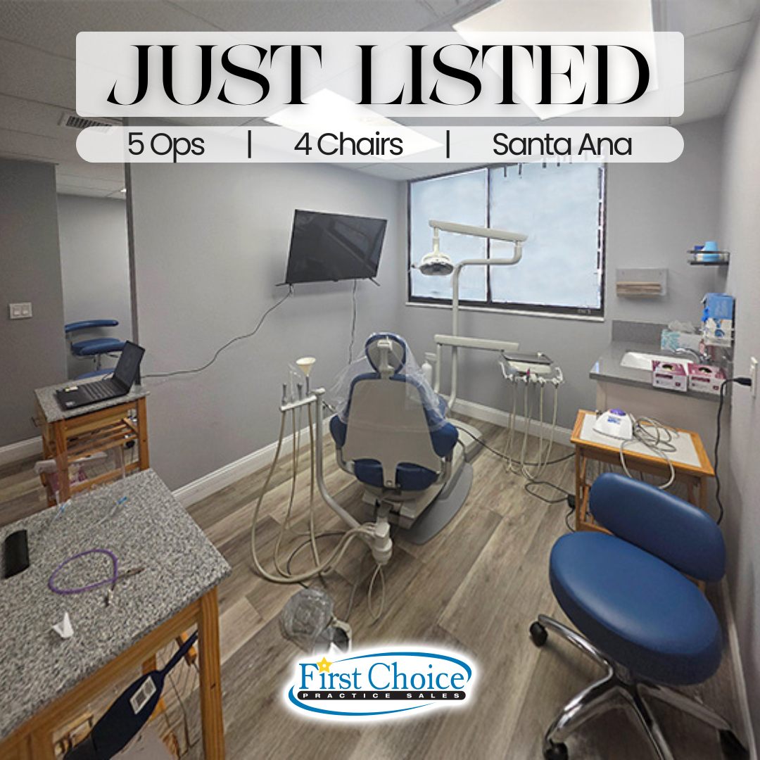 FirstChoicePS's tweet image. New Listing! 🦷 Santa Ana Dental Practice

Listing # 25 - 572
Asking $249,000
5 Ops | 4 Chairs

🔹Streetside! Great Signage! Major Street!
🔹Private, Gated Parking!
🔹Beautiful Practice With Newer Equipment!

Seller started scratch practice to expand and cannot manage second…