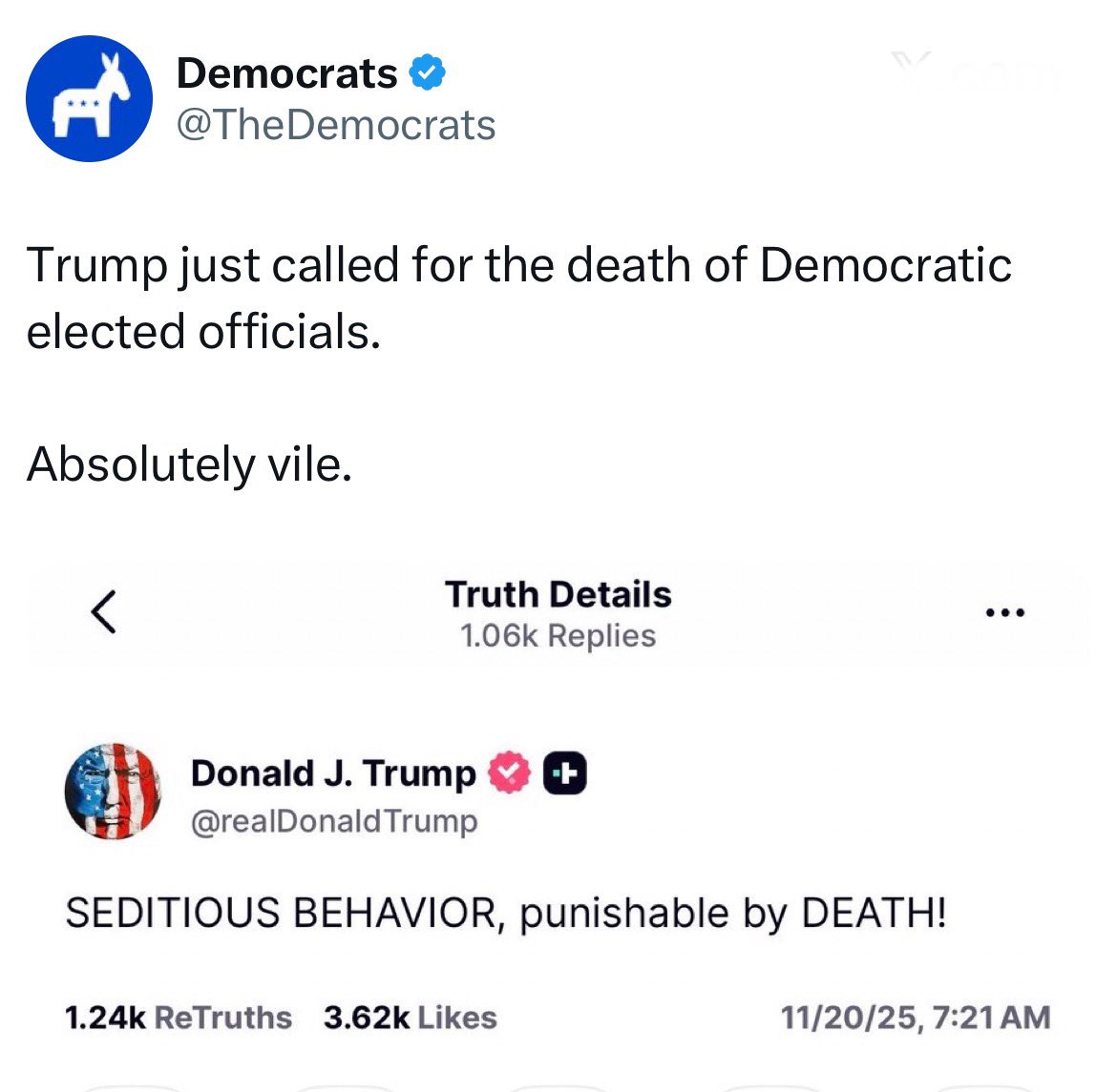 Ironically, Trump didn’t name anyone but if the shoe fits, feel free to wear it.