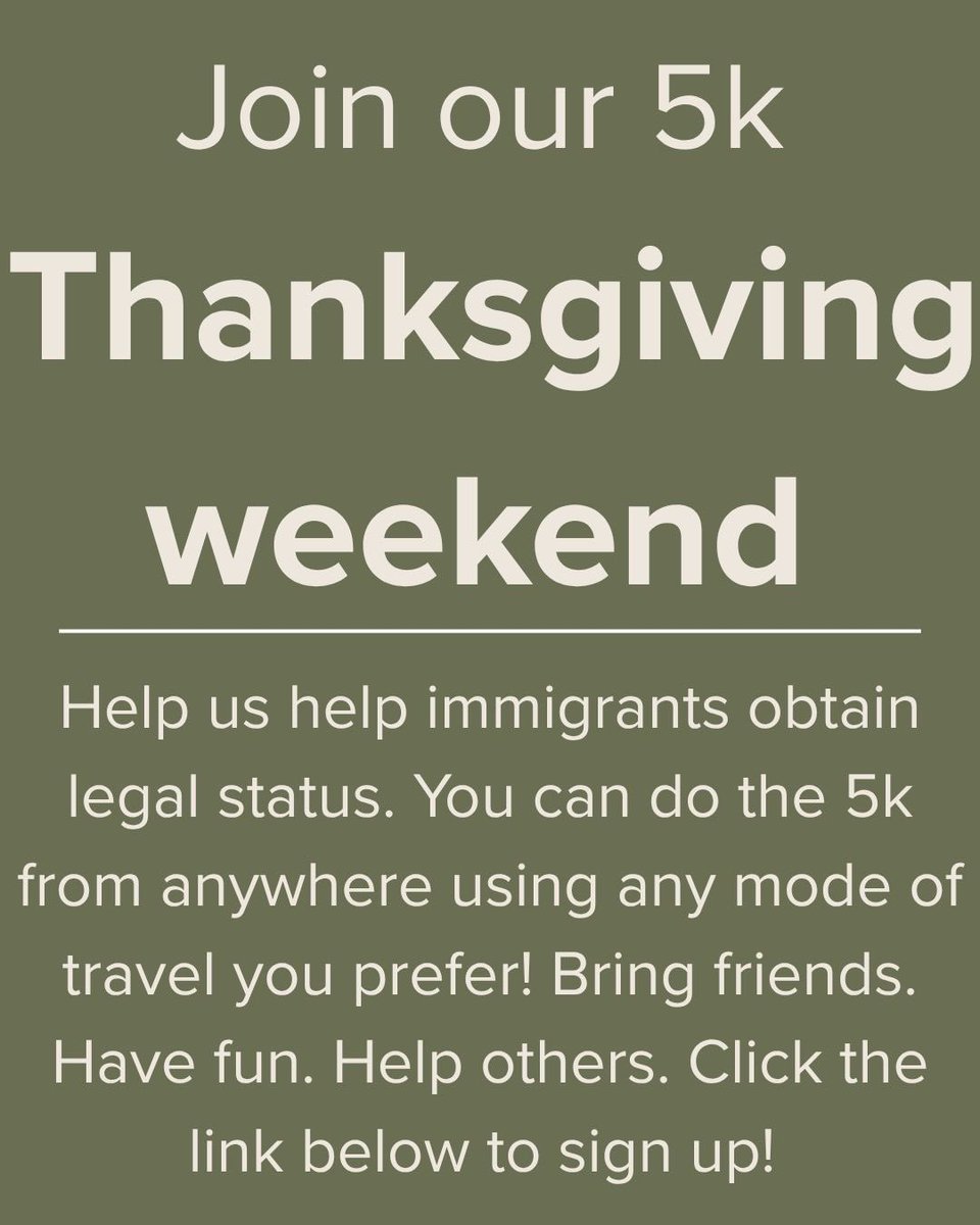 ImmigrantHope's tweet photo. Sign up for the 5k or donate! https://t.co/JxcVXGxklN

#5k #donate #fundraiser #moveformigrants2025 https://t.co/Hqzigop4r8