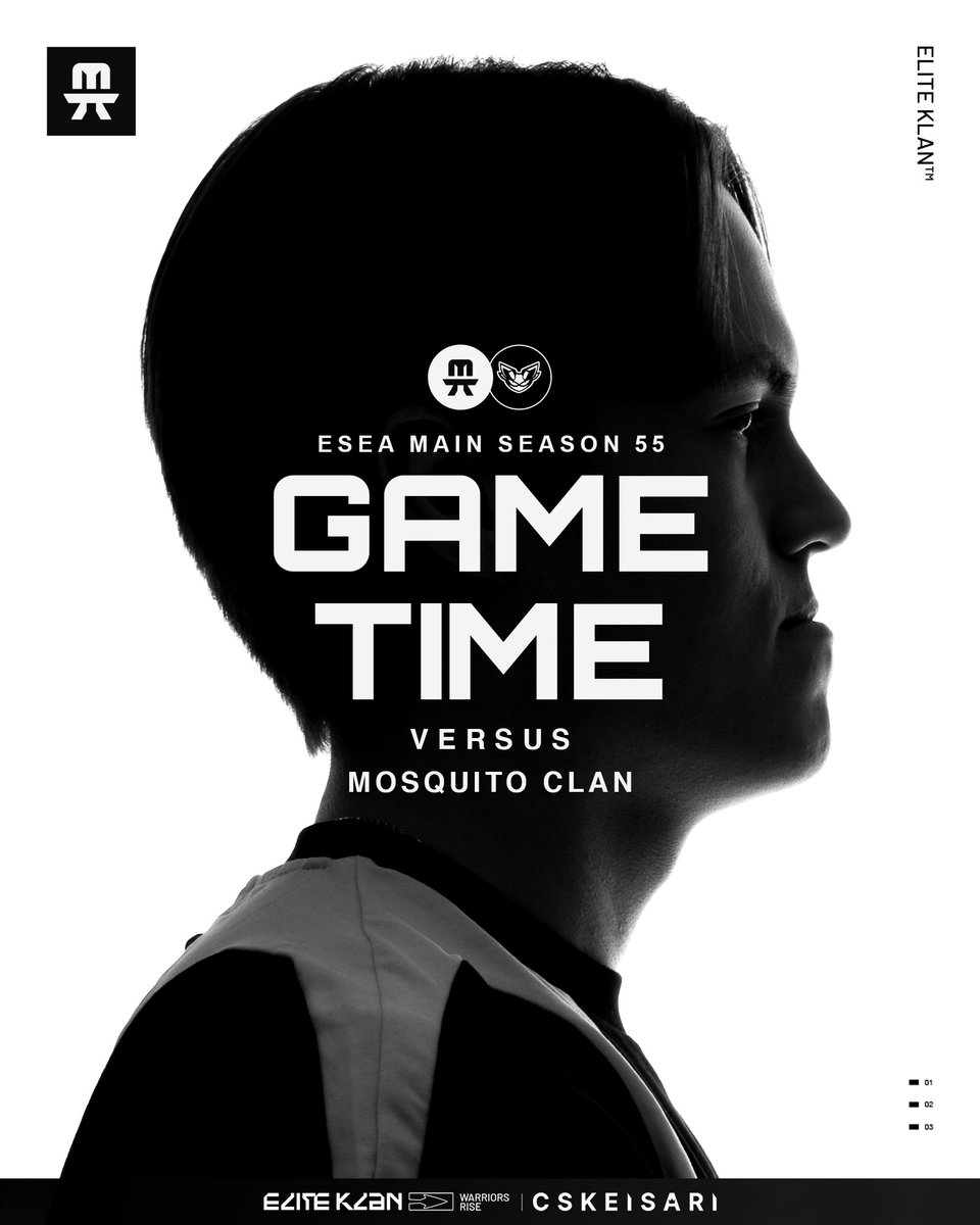 Last one 😤

🕘 21:00 EET
🆚 <a href="/MosquitoesClan/">Mosquito Clan</a> 
📺 twitch.tv/eliteklangg
🎙️ <a href="/TheRamses8/">TheRamses</a> &amp; <a href="/Laissukka/">Lasse</a> 

#WarriorsRise