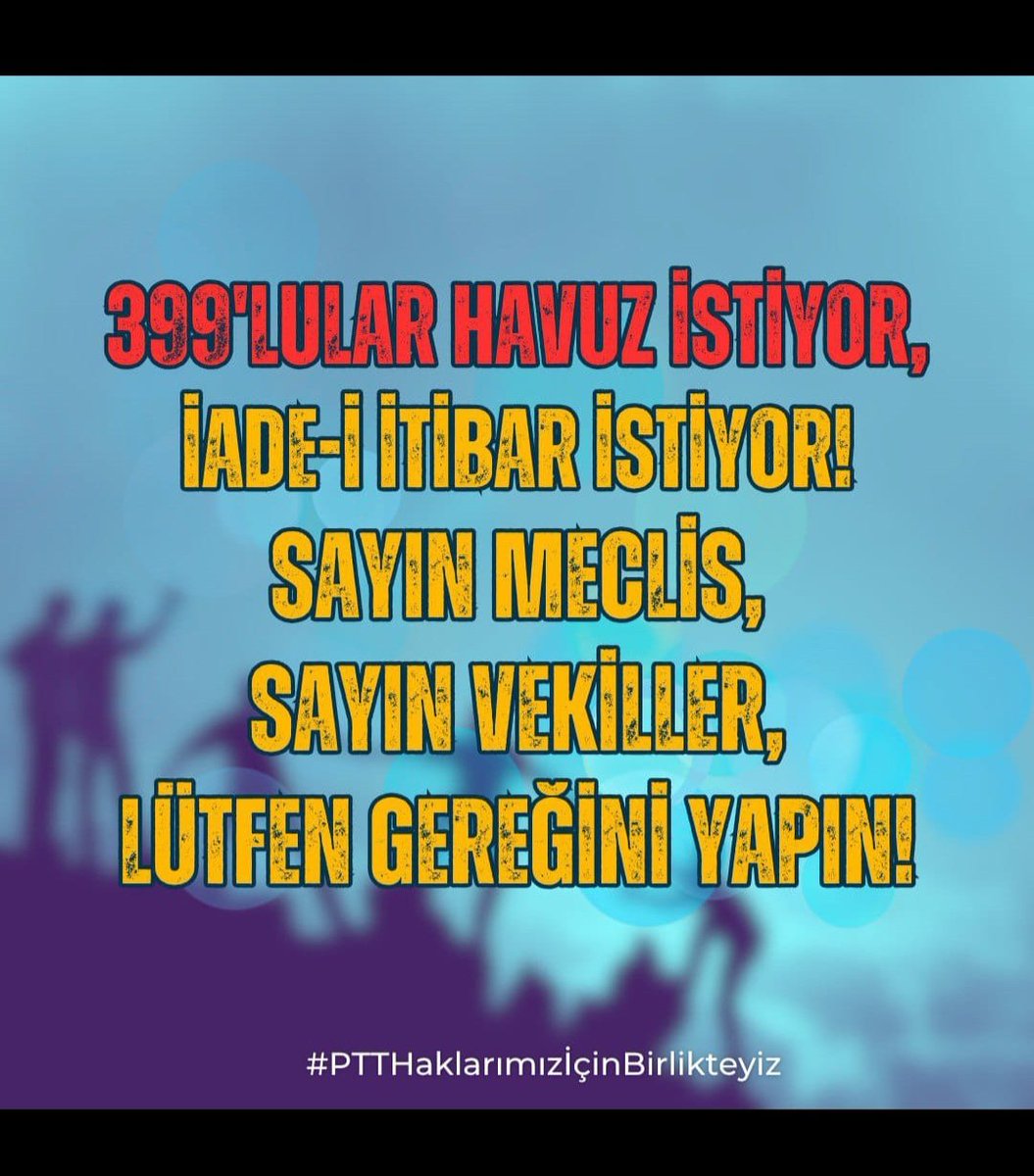 #PTTHaklarımızİçinBirlikteyiz