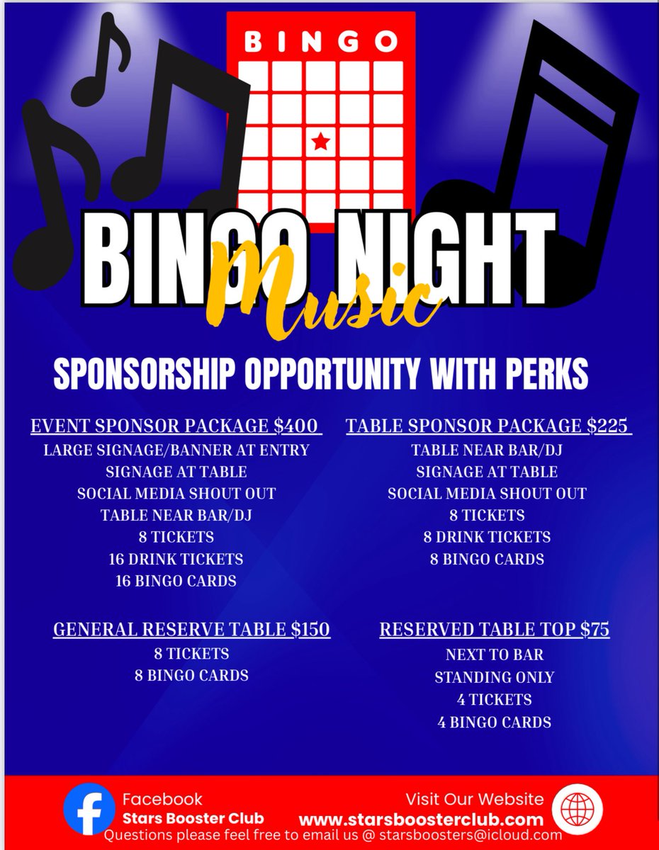 SCNorthBoysGolf's tweet photo. Bingo Night is coming up quick, be sure to get signed up and reserve a table to support the booster club!!! @Starboosterclub https://t.co/7sxwaDkXd6