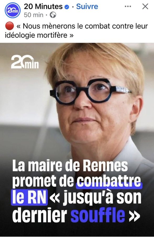 marinejordanrn's tweet image. Rennes est devenue la ville où les trafics explose , l&apos;insécurité explose, les femmes sont de plus en plus danger. 

Mais la maire préfère s&apos;attaquer au RN plutôt qu&apos;à tout ceux qui se passe a #Rennes 😡