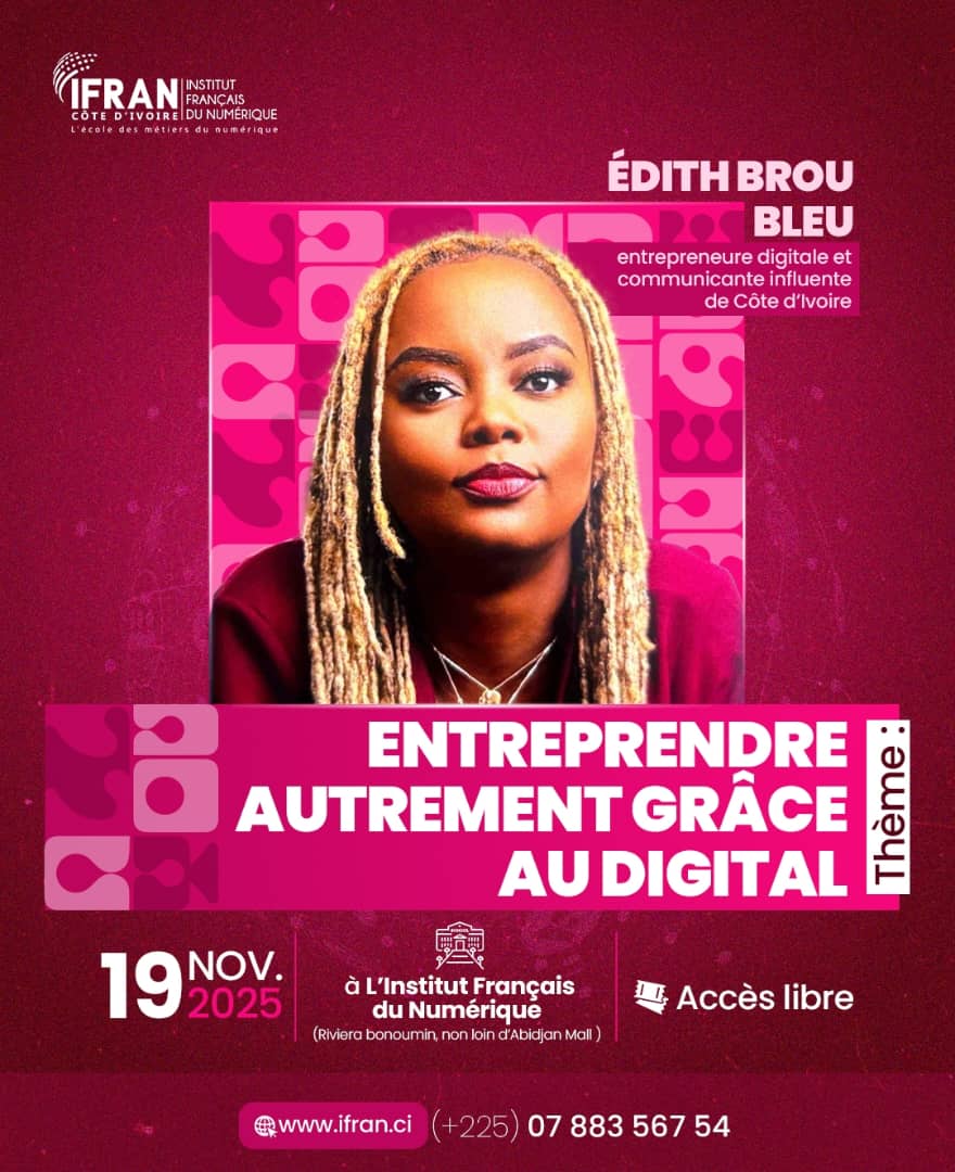 edithbrou's tweet image. 🥰🔥🇨🇮 J&apos;ai désormais une salle qui porte mon nom dans une école supérieure spécialisée dans le numérique

Hier mercredi 19 novembre 2025, j&apos;ai été invitée par l&apos;Institut Français du Numérique - IFRAN à prendre la parole face à une centaine d&apos;étudiants sur le thème :…