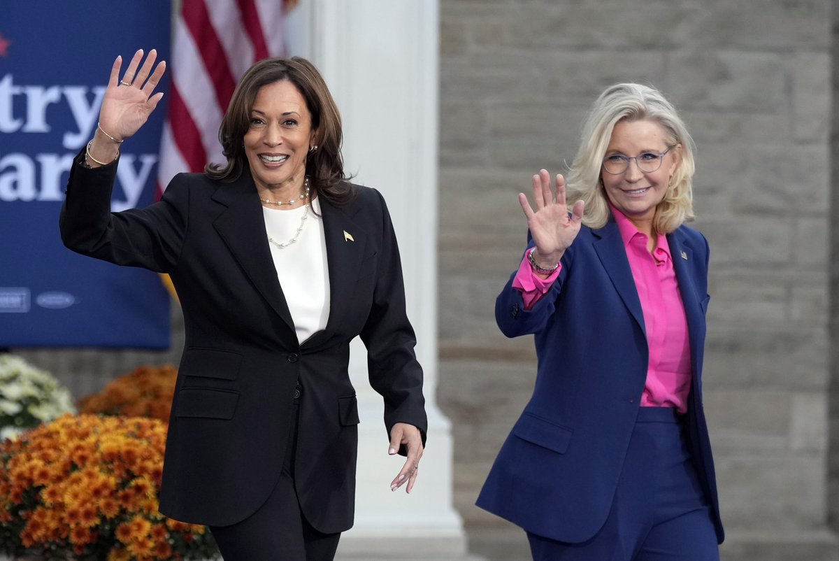 DisavowTrump20's tweet photo. RETWEET if you stand with Kamala Harris and Liz Cheney against Donald Trump! https://t.co/JP6vB3DC0V