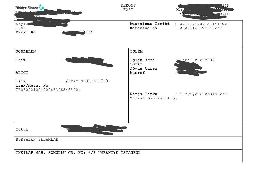 Aynı süreçten yakın zamanda bizde geçtik. Anadolu kulüplerini hepimiz yaşatmalıyız. Bursa'dan selamlar 👋