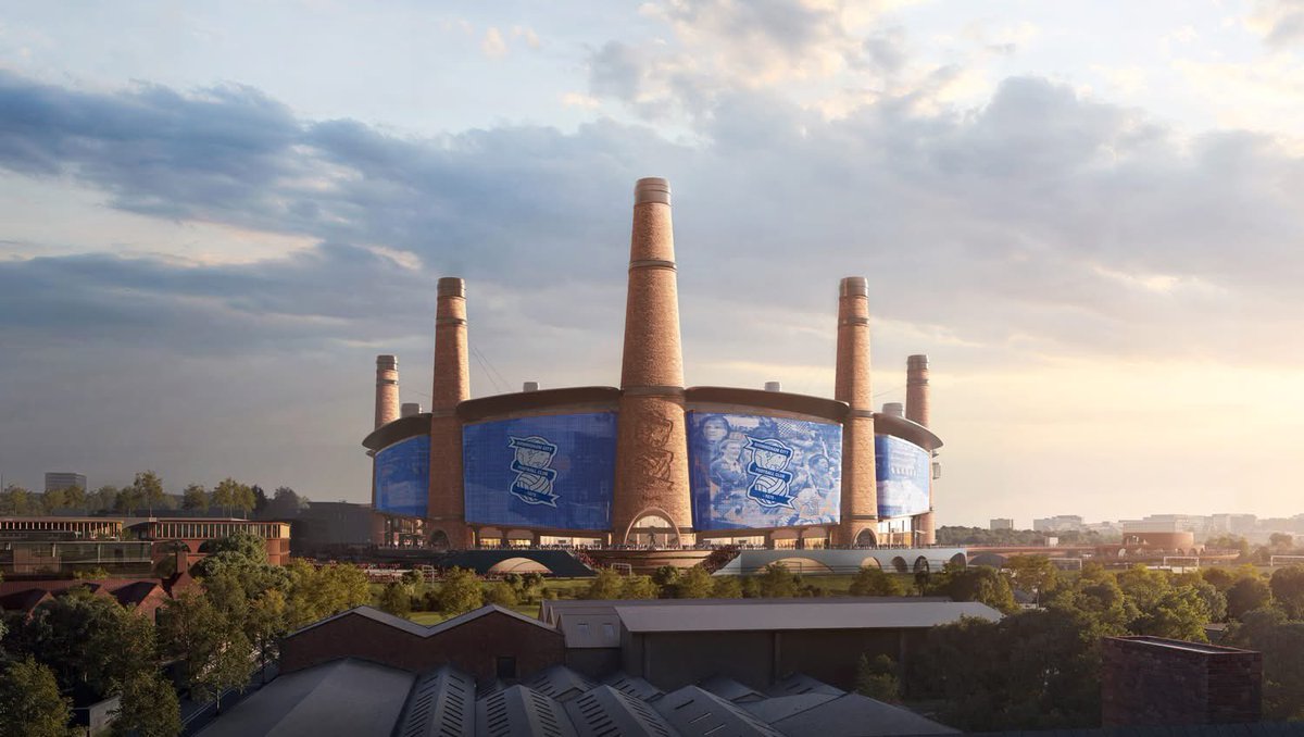 thegoalzone's tweet image. Just back from the fantastic Blues New 62’000 seater Stadium reveal- The Powerhouse Stadium will be a part of a 3 billion pound Sports Quarter regeration of the East Side at the old Wheels Centre.
Owner Tom Wagner said the stadium is refects the industrial heritage of Birmingham…