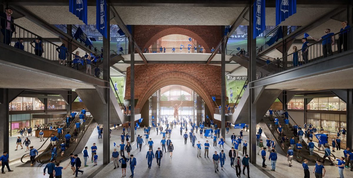 thegoalzone's tweet image. Just back from the fantastic Blues New 62’000 seater Stadium reveal- The Powerhouse Stadium will be a part of a 3 billion pound Sports Quarter regeration of the East Side at the old Wheels Centre.
Owner Tom Wagner said the stadium is refects the industrial heritage of Birmingham…