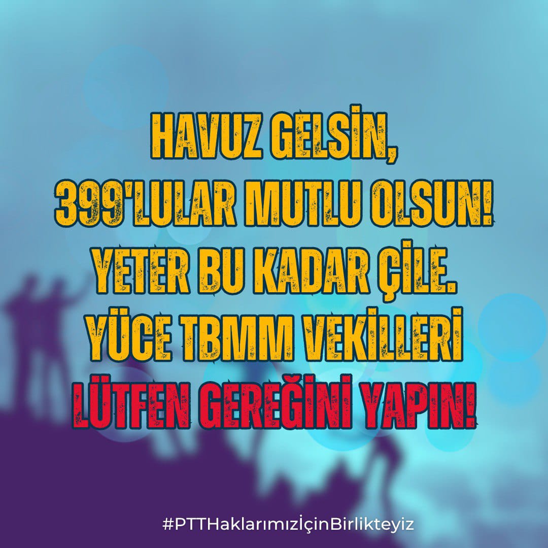 #PTTHaklarımızİçinBirlikteyiz