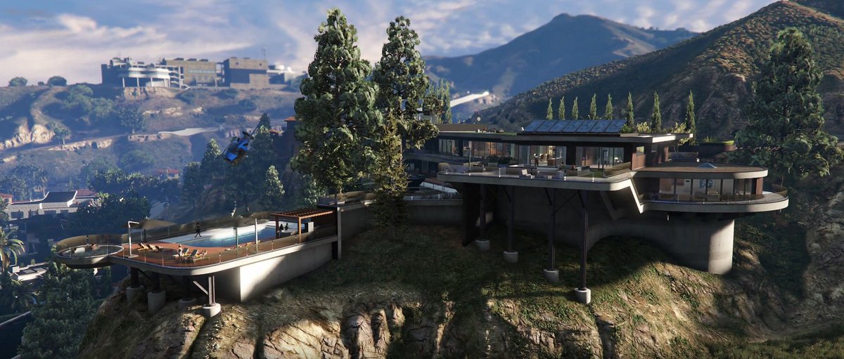 HeySlickThatsMe's tweet image. A comparison of the mansion from teaser trailer vs Devin Weston&apos;s mansion model placed at an approximate location with codewalker

Though i gotta say, i think i placed it a bit too far forwards