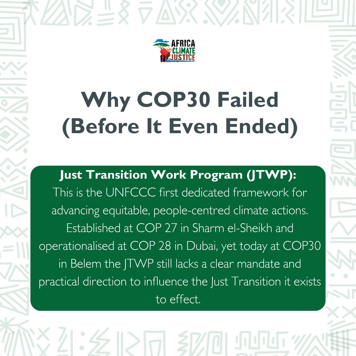 Africa Climate Justice Collective (ACJC) tweet media