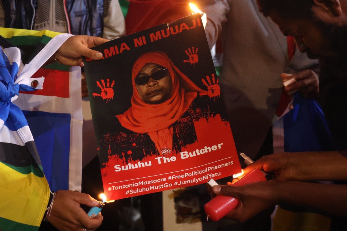 _James041's tweet image. The sovereign people of Kenya and the whole world stands in solidarity with Tanzanians.

Samia ni muuaji!

#TanzaniaMassacre