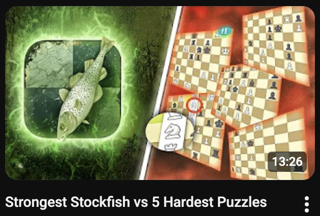 thechessnerd's tweet image. I Tested an Insanely Strong version of Stockfish against 5 of the Hardest Chess Puzzles I could possibly find!