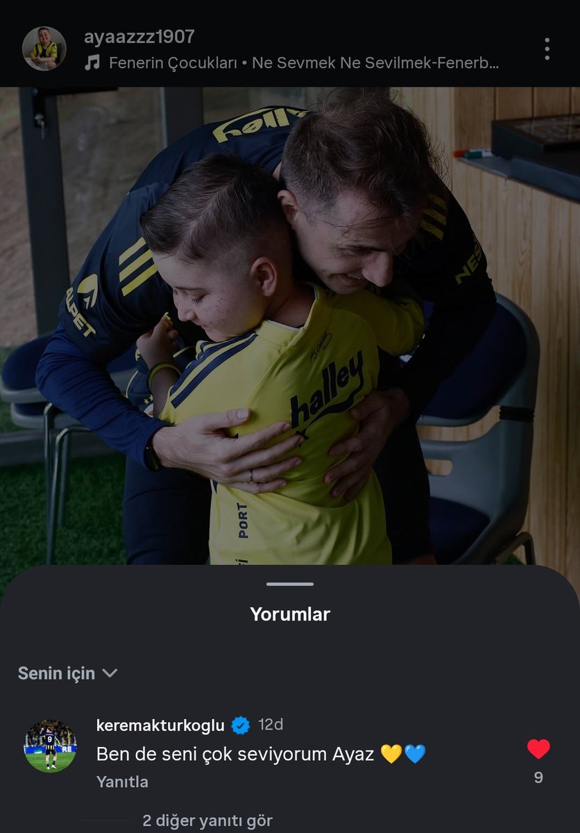 kerem ayaza yorum yapmış 🫶🏼🥲