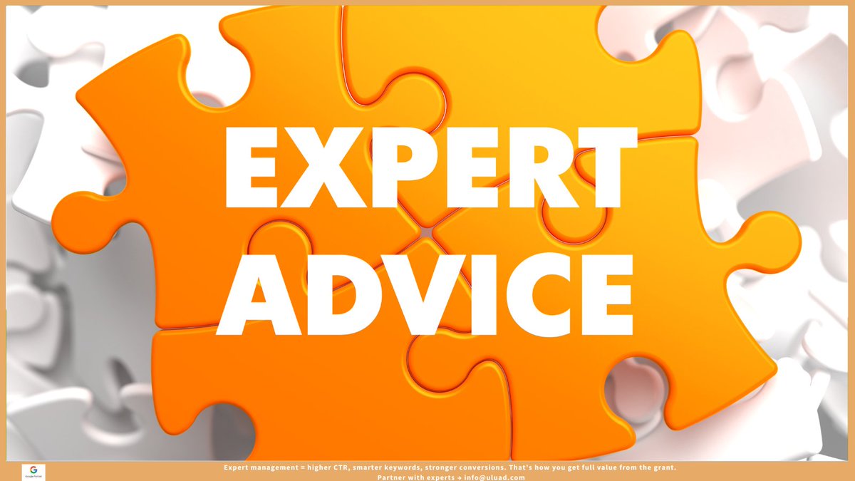 UluadM's tweet image. Expert management = higher CTR, smarter keywords, stronger conversions. That’s how you get full value from the grant.
Partner with experts → info@uluad.com
#partnerwithexperts
#googleads
#NonProfitOrganization