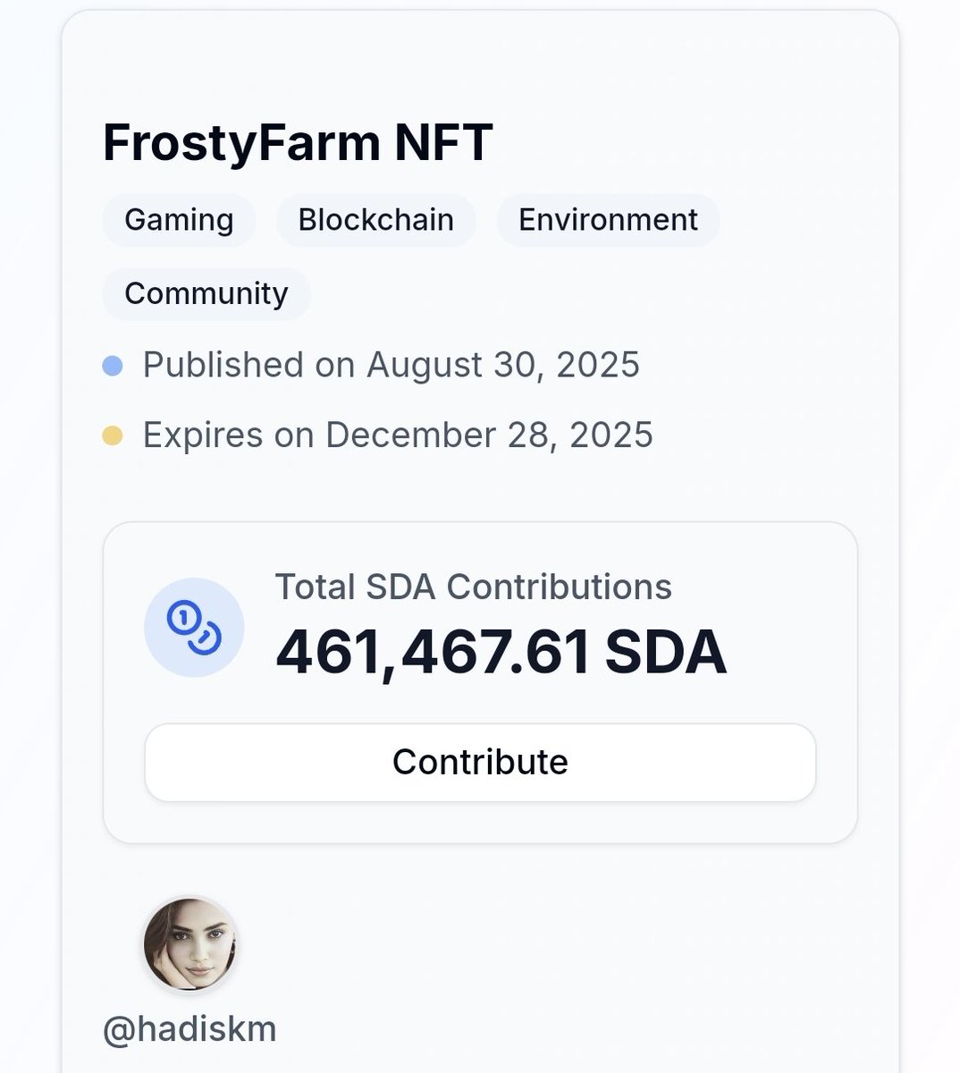 frostyfarmNFT's tweet image. 🚀 We’re building a sustainable Web3 gaming world — not just hype.
Support FrostyFarm NFT and invest in long-term vision &amp;amp; real utility.
🔗 sidrastart.com/project/37e914…
@maljefairi @sidrachain #Invest #NFTGame #Web3Gaming