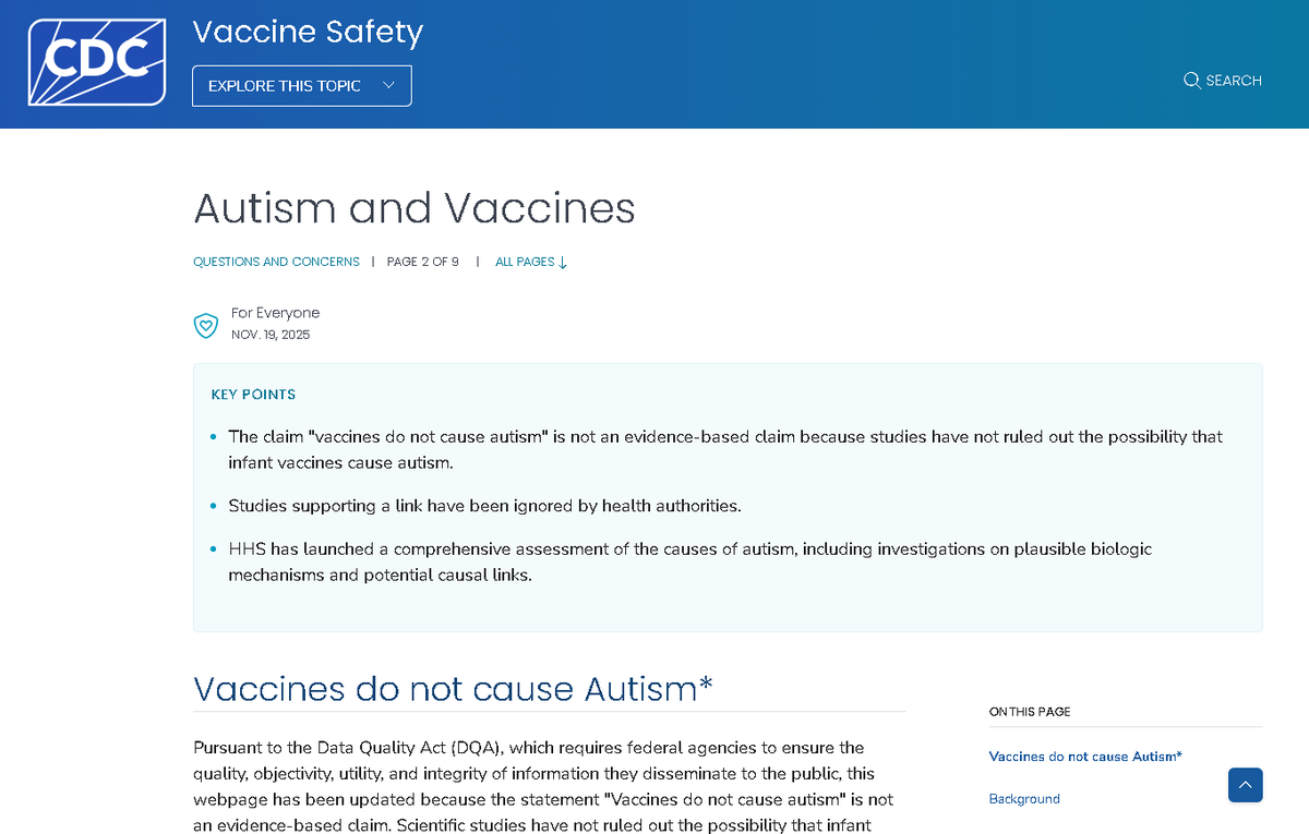 I'm gonna be sick 🤢 CDC trust heading to an all time low. 

#RFKjr