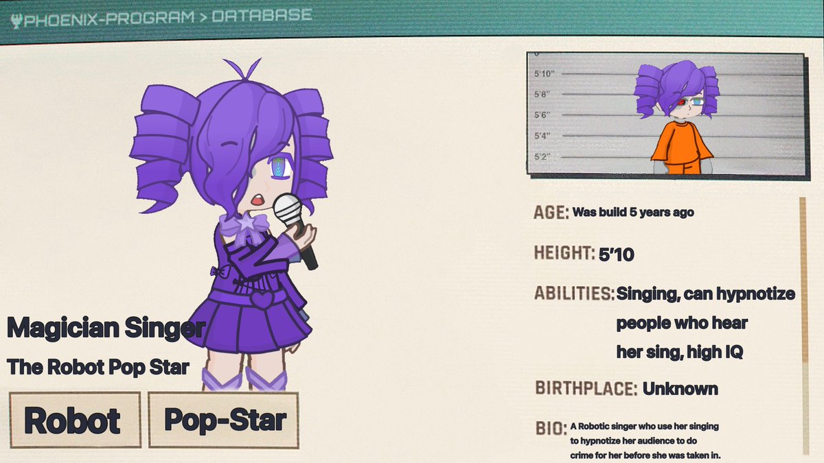 MrMagma468's tweet image. My Sixth Dispatch OC and member of the X-Team!

Magician Singer, the robotic pop star! #dispatch #dispatchoc #oc