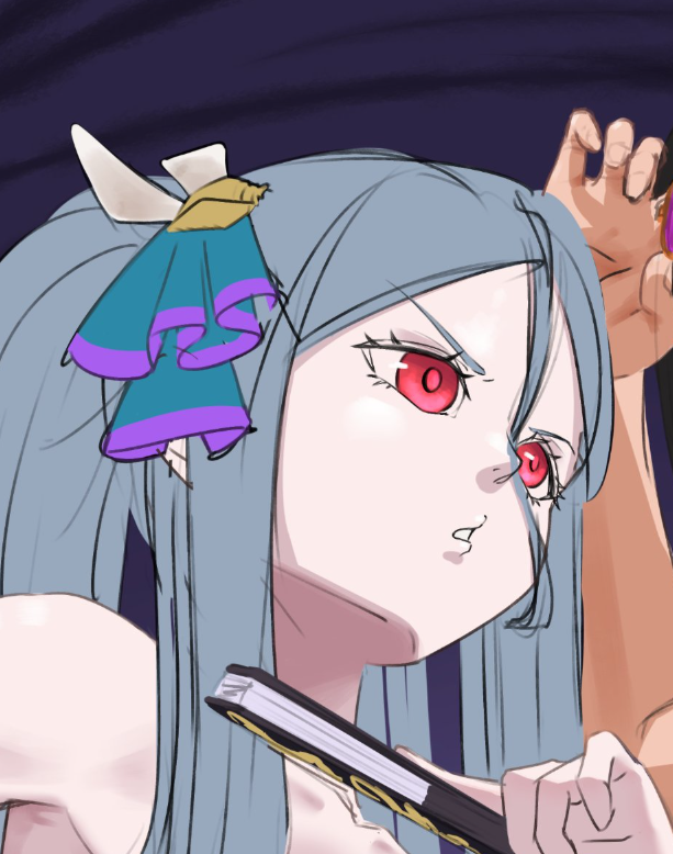 Dubiwyne's tweet photo. in my last illustration I used a similar angle and I find it weirder every time I look at it
(damn I never finished this) https://t.co/QrFTeRyw27