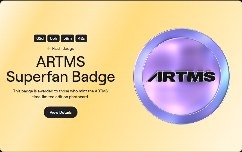 -New Flash badge on <a href="/AbstractChain/">Abstract</a> 

How to get this:

- Go to app <a href="/triplescosmos/">tripleS official</a> 
- Mint first NFT for $3,29
- Claim badge