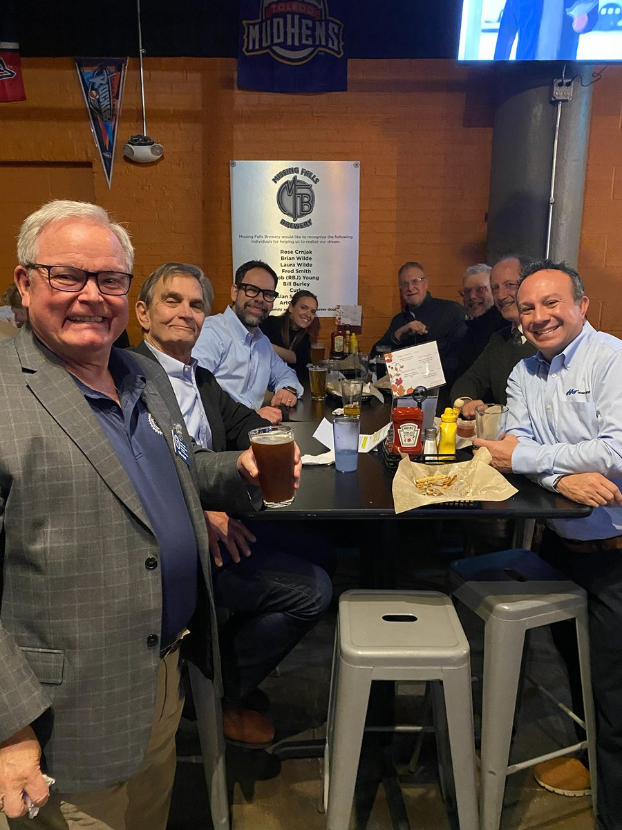CleveEngSoc's tweet photo. Had a great quarterly CES board meeting last night hosted by GPD Group. Thank you GPD Group for your continued involvement and support for CES. And the planning continued over some beers at Missing Falls Brewery. https://t.co/i5m7DyLkIp