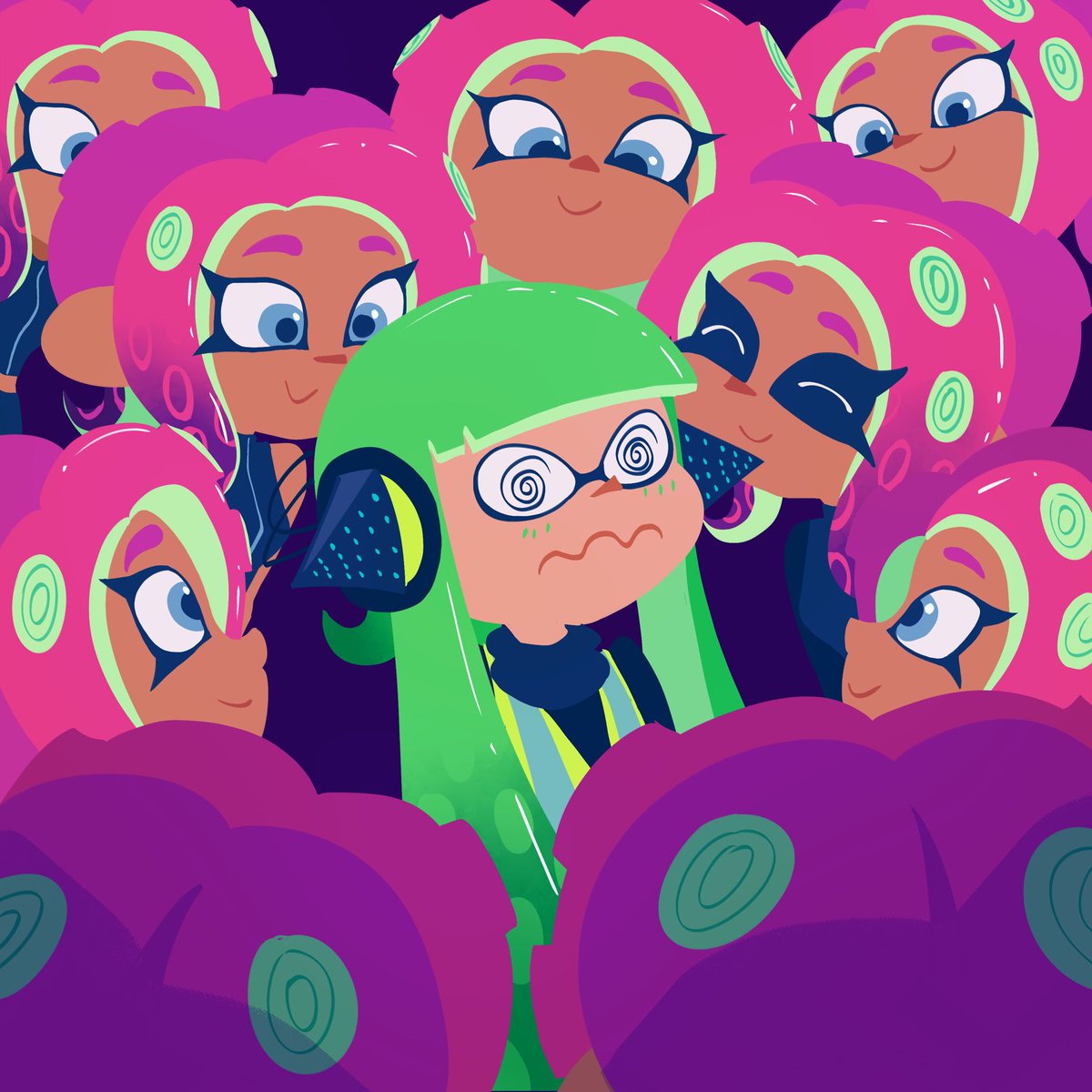 chiara_eliz's tweet image. me hopping on a trend over a year late? yeah of course
#splatoon #agent24