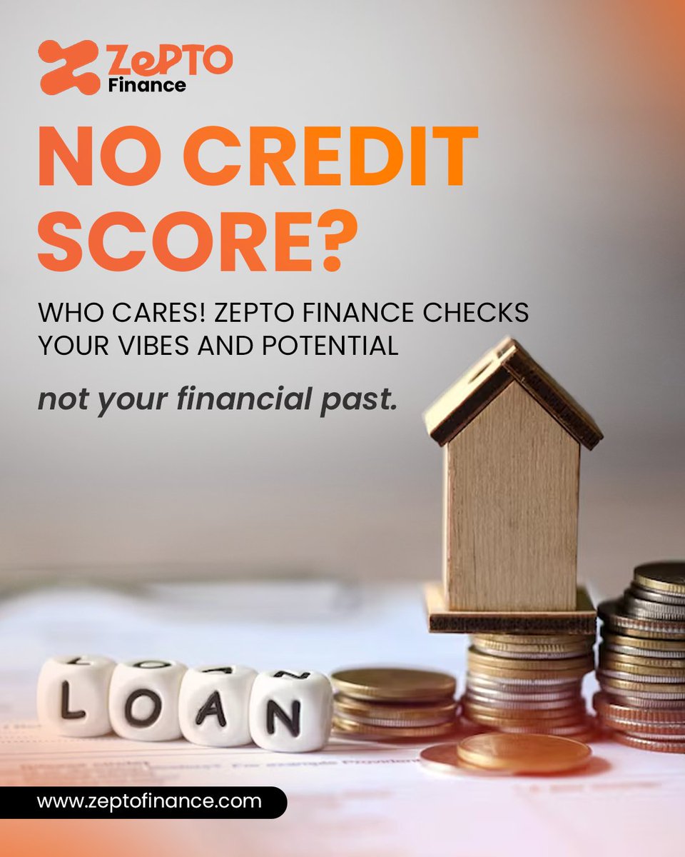 Zeptofinance's tweet photo. Loans that don’t judge your history
.
.
.
#ZeptoFinance #NoCreditScore #InstantLoan #EasyApproval #SmartBorrowing #FinanceMadeSimple https://t.co/XTxlIuY3x4