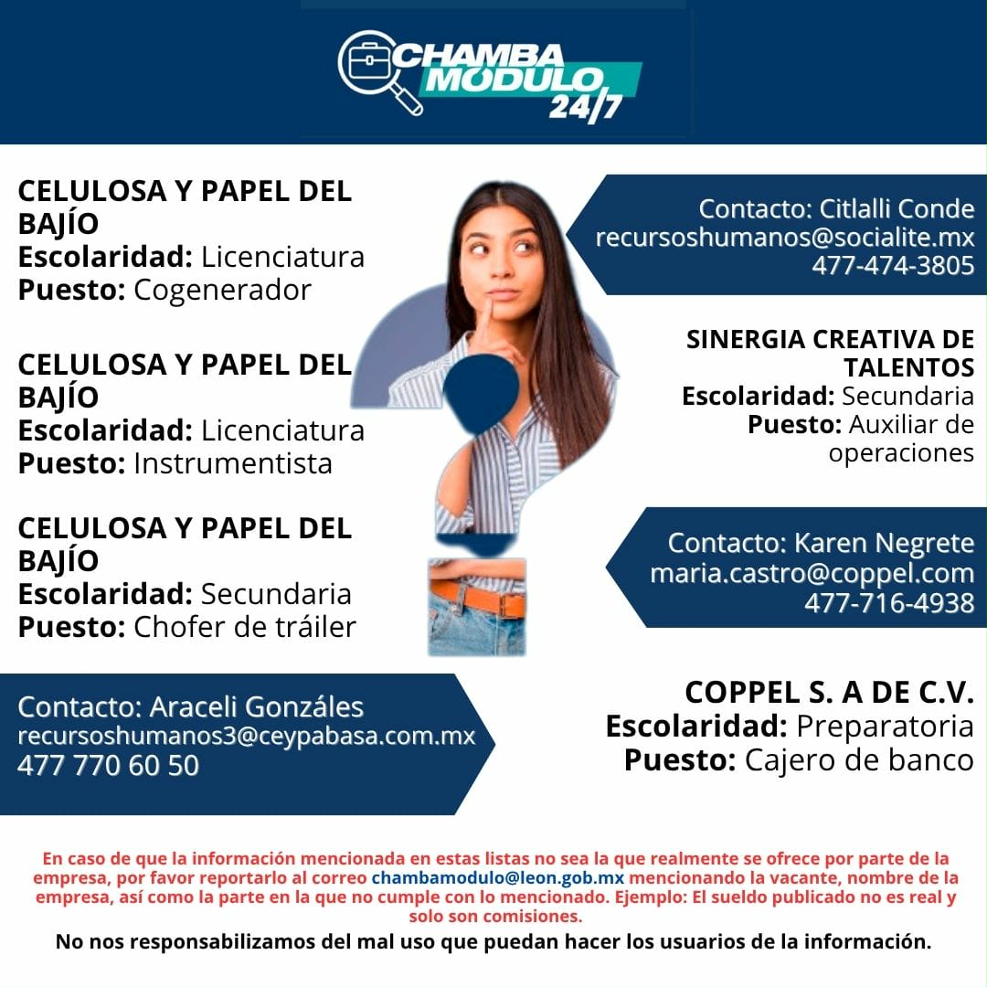 ChambaModulo's tweet image. ¡No pierdas la oportunidad! Postúlate 💼