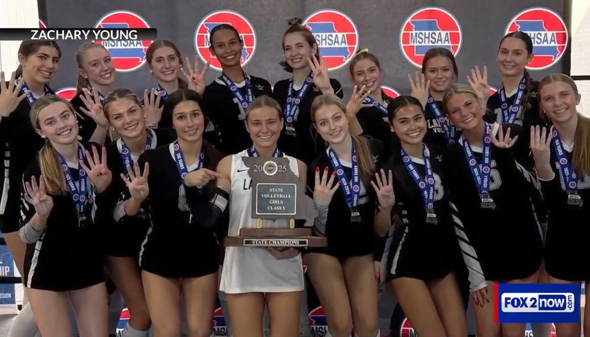 rockwoodschools's tweet photo. The Lafayette girls volleyball team was featured on the @FOX2now Prep Zone after winning its 4th straight state title! Lafayette has won 10 state championships in the past 15 years and is ranked 15th in the nation, per USA Today. #WeAreRockwood

Watch: https://t.co/l4pwjbgvkA https://t.co/ayXv0NmgGC