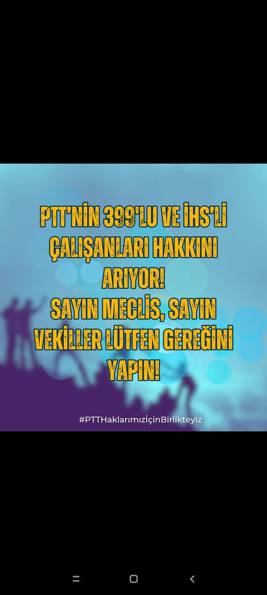 #PTTHaklarımızİçinBirlikteyiz