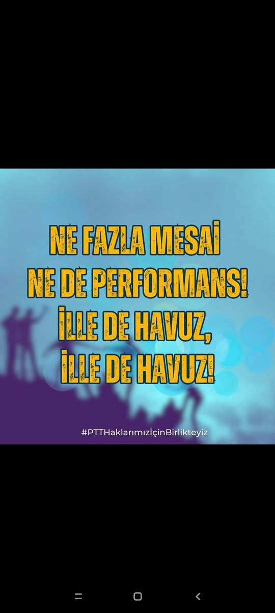 #PTTHaklarımızİçinBirlikteyiz