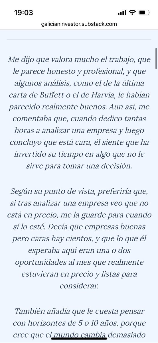 1/
Hoy un suscriptor me escribió para darse de baja.
Le pregunté el motivo.
Su respuesta fue sincera, respetuosa y, sobre todo, útil.

A veces una crítica bienintencionada te ayuda más que diez halagos.