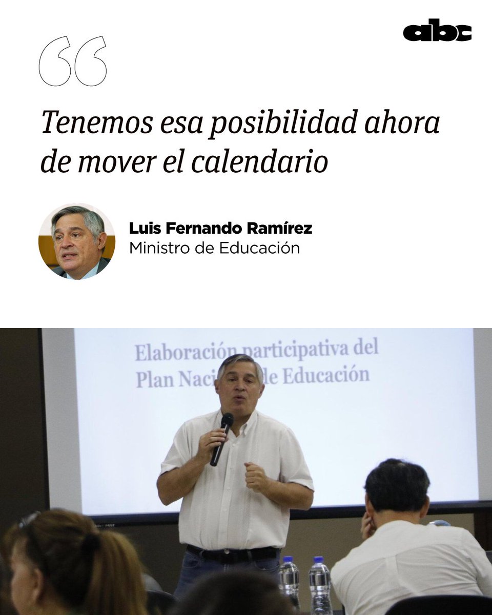 ABCCardinal's tweet image. 🗣️&quot;Es un evento de mucha importancia para nosotros los paraguayos

El presidente de la República, Santiago Peña, durante un acto oficial pidió públicamente al ministro de Educación, Luis Fernando Ramírez que las vacaciones de invierno coincidan con los partidos de Paraguay en el…