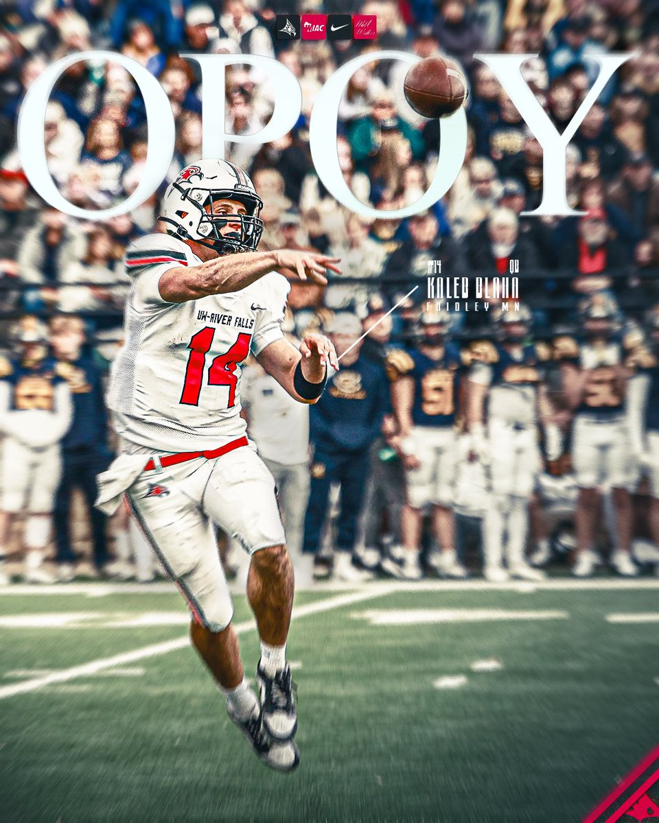 Elite production. Elite recognition. WIAC’s top playmaker. 

#falconfootball