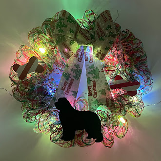 NationalNewfRes's tweet photo. Newfie Christmas Wreaths — Custom Made! 🎄

Get your home holiday-ready with our 14-inch deco mesh wreaths, available in several beautiful color options!

🎅 Get your orders in now to receive them in time for Christmas decorating! #nationalnewfoundlandrescue #wreaths #homeholiday https://t.co/PnxsMTLLl4